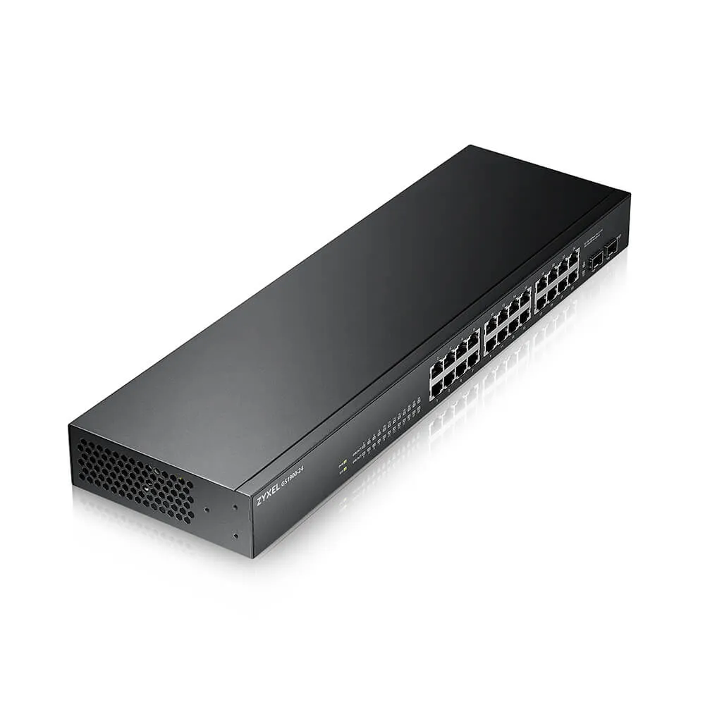 Zyxel GS-1900-24 v2 Managed L2 Gigabit Ethernet (10/100/1000) 1U Schwarz Zyxel GS-1900-24 v2 Managed L2 Gigabit Ethernet (10/100/1000) 1U Schwarz