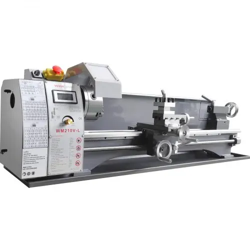VEVOR Metalldrehmaschine 211x750mm Drehbank Metall 50-2500U/min Tischdrehbank Tischdrehmaschine 750W 14x metrische (von 0,3 bis 3 mm) 10x zöllige (von 10 bis 44 TPI) Gewinde MT5 Spindelkonus – Bild 8