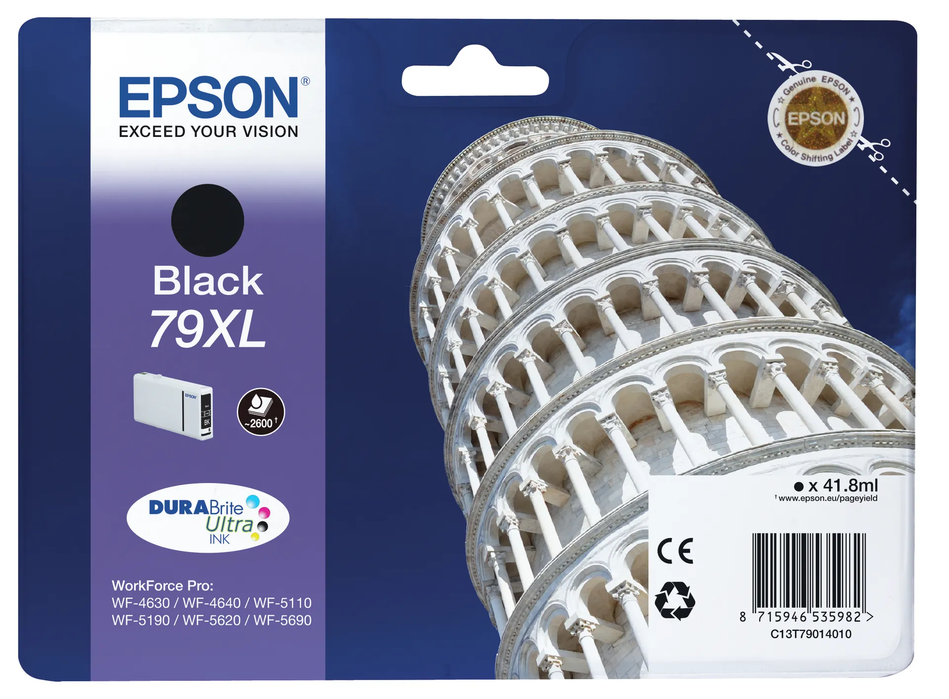 Epson Tower of Pisa Tintenpatrone 79XL Black Epson Tower of Pisa Tintenpatrone 79XL Black