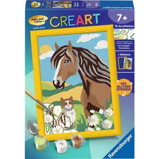 CreArt – Pferd und Kätzchen, Malen CreArt – Pferd und Kätzchen, Malen
