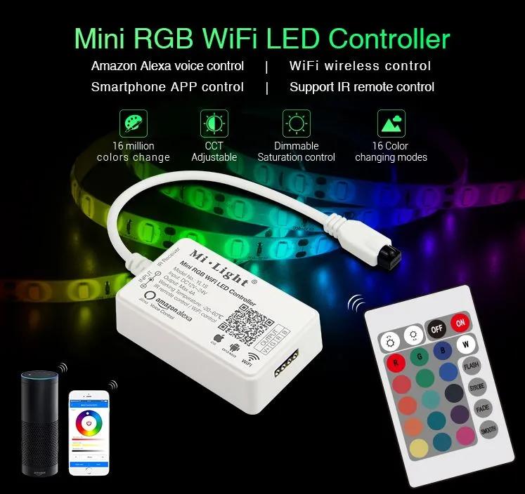 MiBoxer YL1S LED Controller Mini RGB WiFi Alexa Serie MiBoxer YL1S LED Controller Mini RGB WiFi Alexa Serie