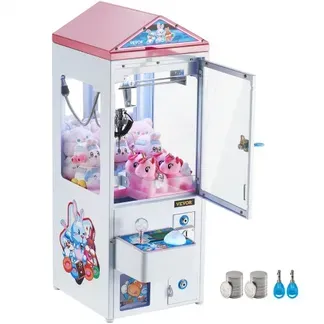 VEVOR Greifautomat, 0–80 mm Backendurchmesser, 0–130 mm Backenhub, Kran-Gewinngreifer, kommerzielles Arcade-Spielspielzeug, cooler, lustiger Greif-und-Gewinn-Automat mit Licht und Ton, Kinder-Verkaufsautomat, Jungen und Mädchen VEVOR Greifautomat, 0–80 mm Backendurchmesser, 0–130 mm Backenhub, Kran-Gewinngreifer, kommerzielles Arcade-Spielspielzeug, cooler, lustiger Greif-und-Gewinn-Automat mit Licht und Ton, Kinder-Verkaufsautomat, Jungen und Mädchen