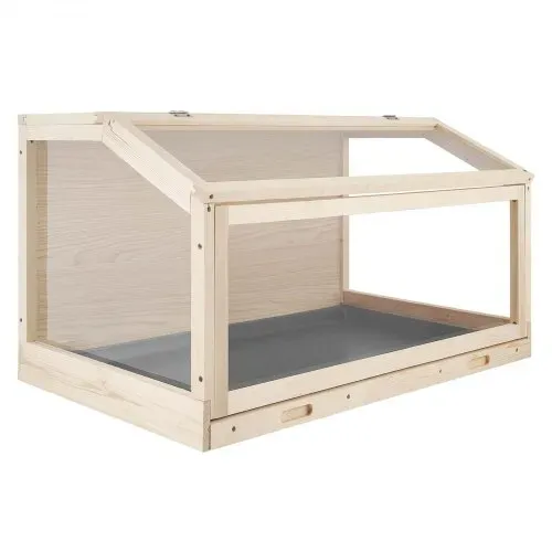 VEVOR Hamsterkäfig Nagerkäfig Nagarium Hamstergehege Holz 1000x520x505 mm, 270°-Sichtfenster Nagersicherer mit Deckel Belüftung für Goldhamster Zwerghamster Meerschweinchen Rennmäuse – Bild 9