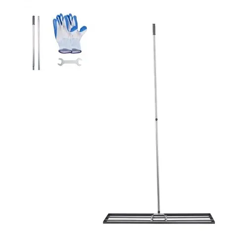 VEVOR Rasennivellierrechen, Levelingrake mit 213 cm Griff, 1219x254 mm Bodenplatte, Nivellierrechen aus Karbonstahl, 2 Höhen verstellbar, Rasennivellierungswerkzeug für den Garten & Golfplätze – Bild 8
