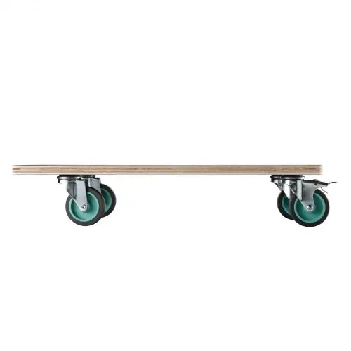 VEVOR Rollbrett, 250 kg Tragkraft, Möbeltransportwagen mit 4 geräuscharmen TPR-Rädern, rechteckiger Transportroller für Klavier, Möbel, Couch, Waschmaschine, Kühlschrank, 2er-Set, schwarz – Bild 8