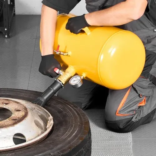 VEVOR Luftreifen Perlensitzer Luftreifenperlen Sitzer 37,9 L Reifenwulst Blaster Werkzeug, 0,6–0,8 MPa Betriebsdruck, Luftauslöser-Sitzpumpe für Pickup Truck ATV Jeep Traktor Lkw UTV Gelb – Bild 7