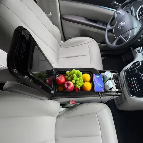 VEVOR Autokühlschrank, 12-Volt-Kühlschrank für die Armlehne des Autos, tragbarer Gefrierschrank mit einer Zone, 15 l, einstellbarer Bereich von -20 °C bis 20 °C, 12/24 V Gleichstrom und 100–240 V Wechselstrom, Kompressorkühler für den Außenbereich, Camping – Bild 7