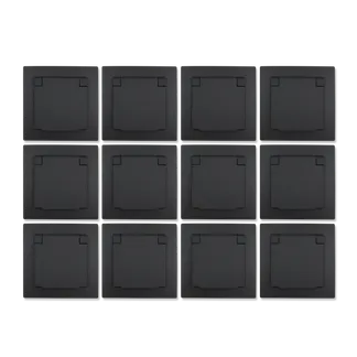 Schutzkontakt-Steckdose McPower “Flair“, 250V~/16A, IP44, anthrazit, 12er-Pack Schutzkontakt-Steckdose McPower “Flair“, 250V~/16A, IP44, anthrazit, 12er-Pack