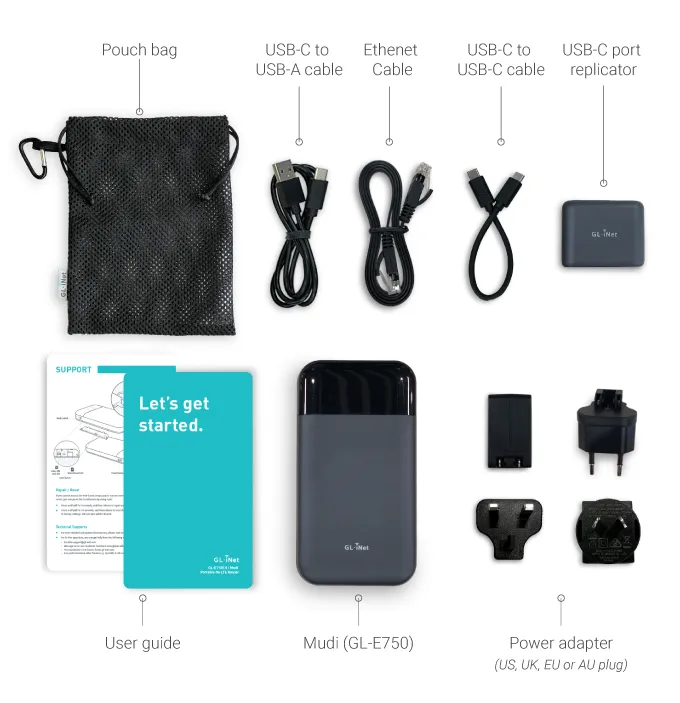 ALLNET LTE Mobile/Travel Router MiFi MUDI-CAT4 v2 GL-E750v2 "OpenWRT" with LAN-Port – Bild 6