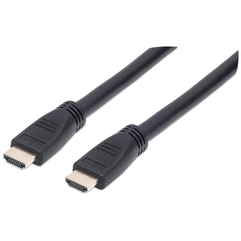 Manhattan High Speed HDMI-Kabel mit Ethernet-Kanal, CL3-zertifiziert für Wandinstallationen, HEC, ARC, 3D, 4K@60Hz, CL3, HDMI-Stecker auf HDMI-Stecker, geschirmt, schwarz, 10 m Manhattan High Speed HDMI-Kabel mit Ethernet-Kanal, CL3-zertifiziert für Wandinstallationen, HEC, ARC, 3D, 4K@60Hz, CL3, HDMI-Stecker auf HDMI-Stecker, geschirmt, schwarz, 10 m