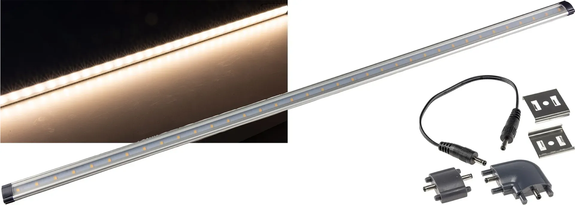 LED Unterbauleuchte “CT-FL80” 80cm 667lm, 6W, 3000K / warmweiß LED Unterbauleuchte “CT-FL80” 80cm 667lm, 6W, 3000K / warmweiß