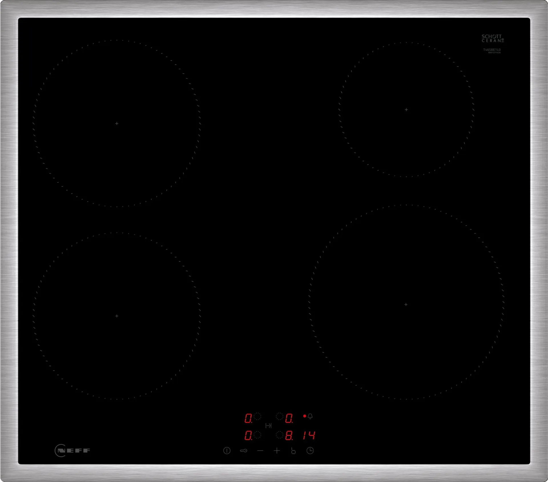 Neff T46SBE1L0 Kochfeld Schwarz Integriert 60 cm Zonen-Induktionskochfeld 4 Zone(n) Neff T46SBE1L0 Kochfeld Schwarz Integriert 60 cm Zonen-Induktionskochfeld 4 Zone(n)