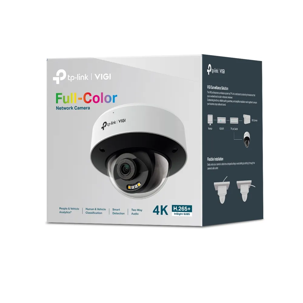 TP-Link - 8MP Full-Color Dome Network Camera - InSight S285(4mm) – Bild 4