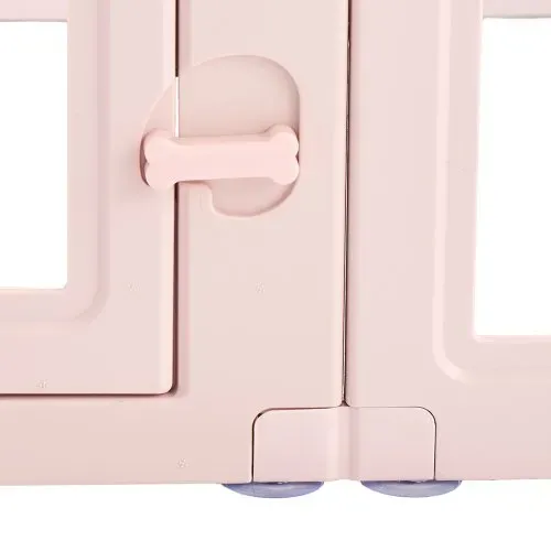 VEVOR Wurfkiste für Welpen, 1540x1000x600 mm, Welpenlaufstall, mit transparenten Fenstern und Schloss, pinken Rahmen, Hundelaufstall, Tierlaufstall, Hunde Wurfbox für mittelgroße Hunde – Bild 10