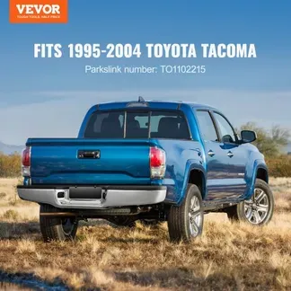 VEVOR Heckstoßstange, Kompatibel mit 1995-2004-Toyota Tacoma, Chromstahl-Heckstoßstange, Montage-Ersatz-Heckstoßstange mit Kennzeichenbeleuchtung und Trittpolster, ohne Sensorlöcher, für TO1102215 VEVOR Heckstoßstange, Kompatibel mit 1995-2004-Toyota Tacoma, Chromstahl-Heckstoßstange, Montage-Ersatz-Heckstoßstange mit Kennzeichenbeleuchtung und Trittpolster, ohne Sensorlöcher, für TO1102215