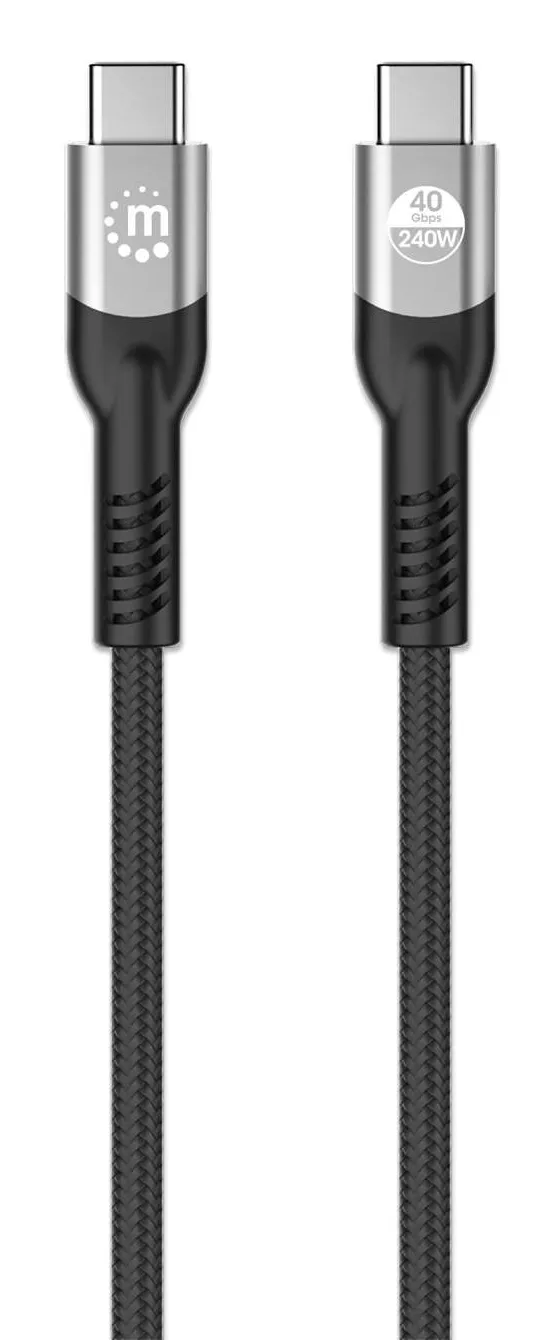 Manhattan 356381 USB Kabel USB4 Gen 3x2 2 m USB C 40 Gbit/s 240 W Schwarz – Bild 5
