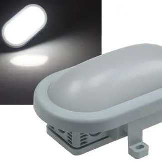 LED Oval-Armatur REV mit HF-Sensor 10W,800lm, 168x115x70mm, 6500K, grau LED Oval-Armatur REV mit HF-Sensor 10W,800lm, 168x115x70mm, 6500K, grau