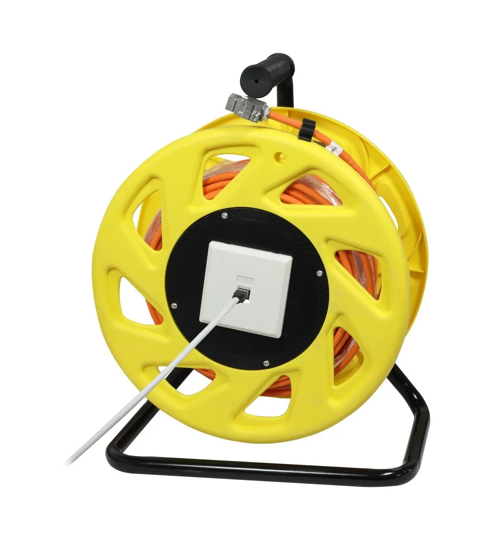 Kabeltrommel, CAT6A, 50m, CAT7A Rohkabel S-STP(S/FTP), mit 2x Buchsen RJ45(CAT6A), LSZH, Synergy 21 – Bild 4