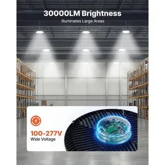 VEVOR 10er-Pack LED-Hallenstrahler, 5000 K, 200 W, 30000 lm, UFO-LED-Hallenbeleuchtung, IP65 wasserdicht, 100–277 V Weitspannung für Lager, Werkstatt, Fabrik, Fitnessstudio, Garage, Scheune VEVOR 10er-Pack LED-Hallenstrahler, 5000 K, 200 W, 30000 lm, UFO-LED-Hallenbeleuchtung, IP65 wasserdicht, 100–277 V Weitspannung für Lager, Werkstatt, Fabrik, Fitnessstudio, Garage, Scheune