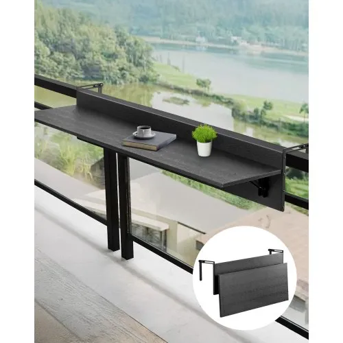 VEVOR Balkontisch, 800×300 mm, klappbarer Balkonhängetisch, Klapptisch für den Außenbereich, 22 kg Tragkraft, passend für Geländer von 25,4 bis 109,22 mm, Serviertisch für Terrasse und Deck VEVOR Balkontisch, 800×300 mm, klappbarer Balkonhängetisch, Klapptisch für den Außenbereich, 22 kg Tragkraft, passend für Geländer von 25,4 bis 109,22 mm, Serviertisch für Terrasse und Deck