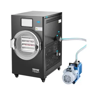 VEVOR Gefriertrockner Gefriertrocknungsmaschine Trocknungsausrüstung (4–6 kg Kapazität) für Lebensmittel mit 4-lagigen Tabletts & einstellbarer Temperatur und Zeit, für Früchte Obst Schwarz VEVOR Gefriertrockner Gefriertrocknungsmaschine Trocknungsausrüstung (4–6 kg Kapazität) für Lebensmittel mit 4-lagigen Tabletts & einstellbarer Temperatur und Zeit, für Früchte Obst Schwarz