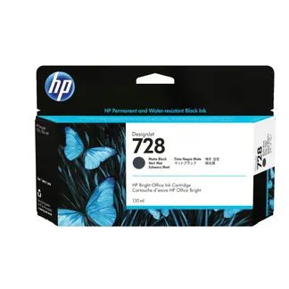 HP 728 Mattschwarz DesignJet-Tintenpatrone, 130 ml HP 728 Mattschwarz DesignJet-Tintenpatrone, 130 ml