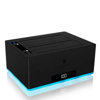 ICY BOX IB-127CL-U3; Docking und Klonstation für 2x 2,5″ oder 3,5″ HDD/SSD zu USB 3.2 Gen 1 Host, SINGLE + copy funktion, UASP & SATA III (6 Gbit/s) ICY BOX IB-127CL-U3; Docking und Klonstation für 2x 2,5″ oder 3,5″ HDD/SSD zu USB 3.2 Gen 1 Host, SINGLE + copy funktion, UASP & SATA III (6 Gbit/s)