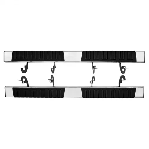 VEVOR Trittbretter, 6-Zoll-Trittbretter, kompatibel mit 2019–2023 Chevy Silverado/GMC Sierra 1500/2020–2024 Silverado/Sierra 2500/3500HD Crew Cab, 201 Edelstahl-Seitentrittbretter, 227 kg, 2-teilig – Bild 10