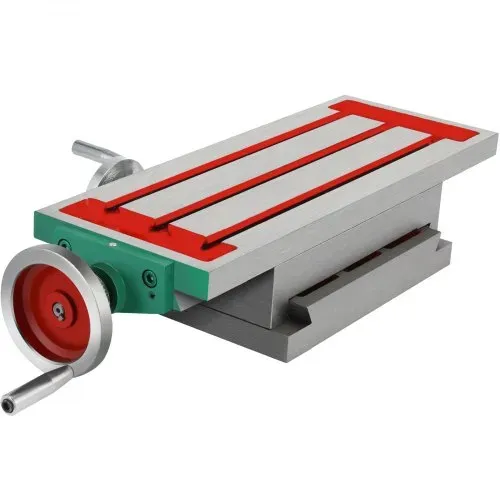 VEVOR Frästisch 17,7 × 6,7 Zoll(450 x 170 mm) Compound Slide Frästisch 30 kg Multifunktions-Arbeitstisch Kreuzfräsmaschine Compound 2 Achsen 4 Wege für alle Bohrständer Tischbohrfräsmaschine – Bild 9