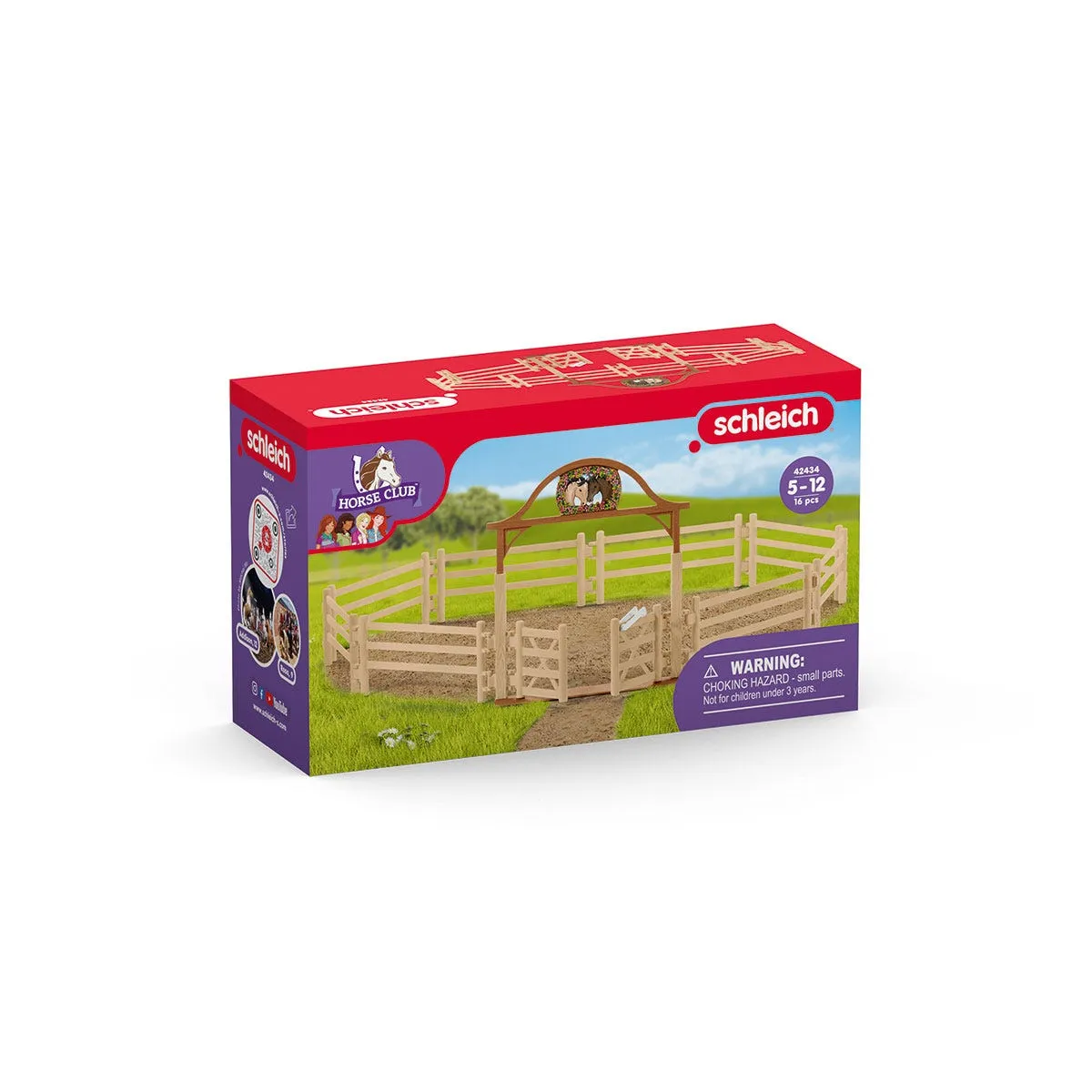 schleich HORSE CLUB Pferdekoppel mit Eingangstor – Bild 4