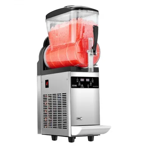 VEVOR kommerzielle Slusheis Maschine 12 L Einzeltank-Maschine für gefrorene Getränke, 48 Tassen Edelstahl Slush-Eismaschine mit elektronischem Tastenfeld Softeis Maker für Partys Restaurants Cafés – Bild 8