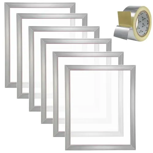 VEVOR 6 Stk. Aluminiumlegierung Siebrahmen Siebdruckpresse 50,8 x 61 cm, Siebdruckmaschine Zubehör 160 Mesh, Säureresistenz & nicht Verformbar für Kissenbezügen, Stoffen, Papier, Kopierpapier usw. – Bild 8
