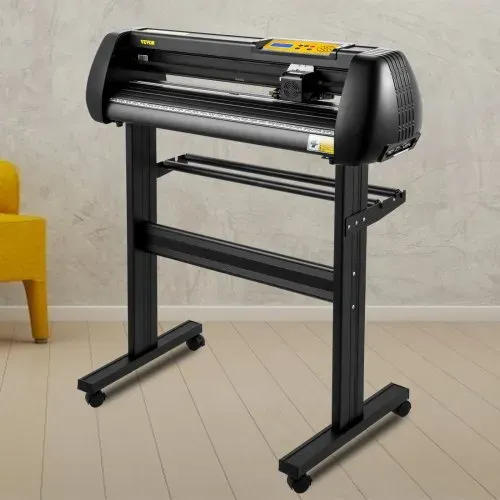 VEVOR Vinyl Schneidemaschine Schneideplotter 720 mm SignMaster Bodenständer, Plottermaschine Schnittgeschwindigkeit 10–800 mm / s, Schnittkraft 10-500 g, Schrittmotor, fünf Vinylrollen, 16 MB, 13,5 kg – Bild 7