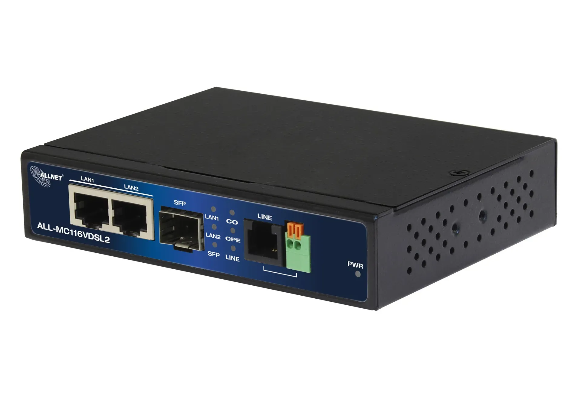 ALLNET Punkt-zu-Punkt Modem VDSL2 via 2-Draht unmanaged „ALL-MC116V2“ / Max. 3km mit max. 160Mbit/s ALLNET Punkt-zu-Punkt Modem VDSL2 via 2-Draht unmanaged „ALL-MC116V2“ / Max. 3km mit max. 160Mbit/s