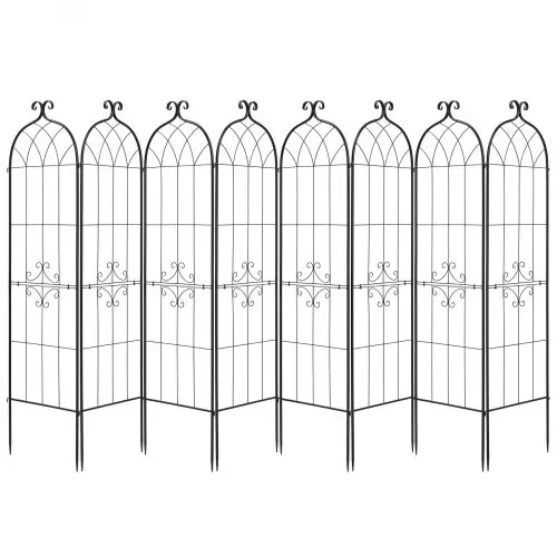 VEVOR Rankgitter, 180x52,5 cm 8er-Pack, Metall Rankhilfe mit Pulverbeschichteter Oberfläche & Verriegelungsmechanismus, Kletterhilfe, Garten Spalier, Pflanzengitter für Blumen, Gemüse & Rosen – Bild 10