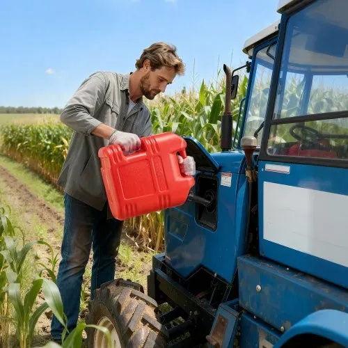 VEVOR Kraftstoffkanister, 19 L, Benzinkanister mit Ausguss & klarer Skala, max. Durchflussrate15 L/min, Flüssigkeitsbehälter für die meisten Autos, Motorräder, ATVs und UTVs, rot, 1 Stk. – Bild 7