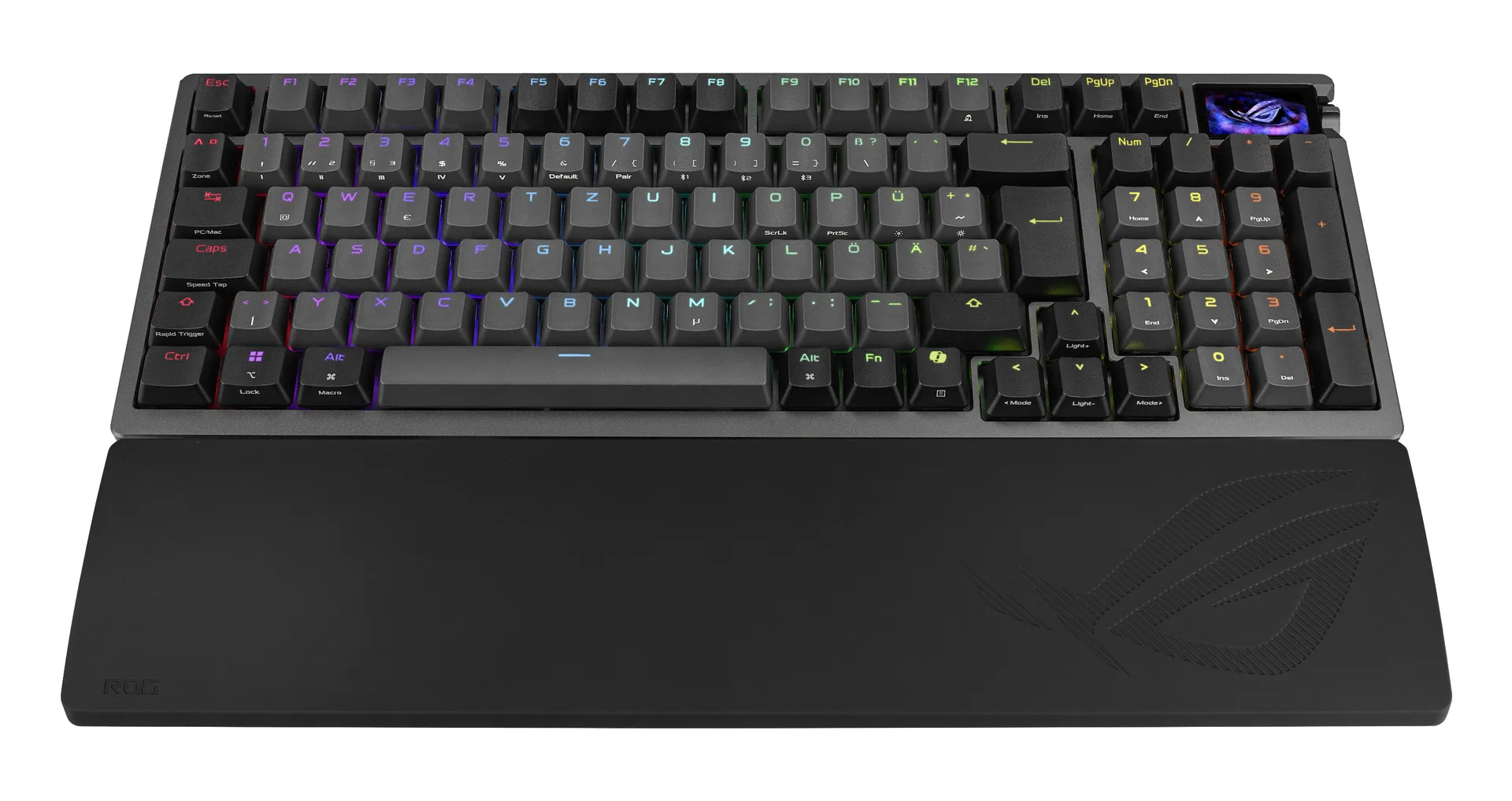 ASUS ROG Azoth 96 HE Tastatur Gaming USB + RF Wireless + Bluetooth QWERTZ Schwarz – Bild 3