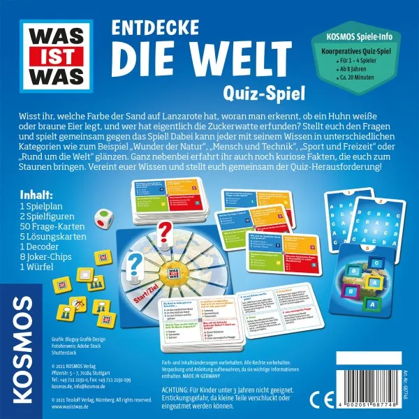 Kosmos WAS IST WAS - Entdecke die Welt Quiz-Spiel – Bild 2