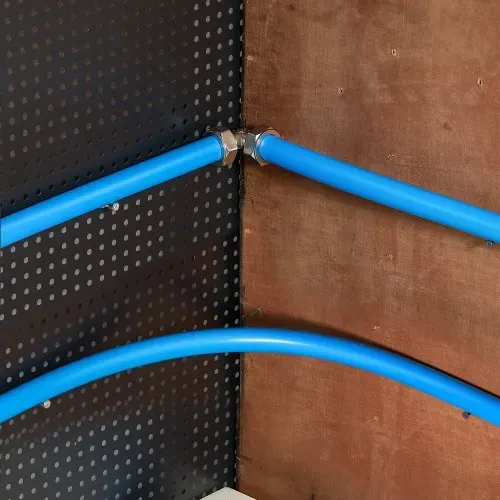 VEVOR Luftkompressor-Leitungssatz, 60,96 m x 19,05 mm, HDPE-Aluminium-Druckluftrohrsystem, auslaufsicher und einfach zu installieren, Druckluftleitungs-Schlauchsatz für Garagenwerkstätten, blau – Bild 7