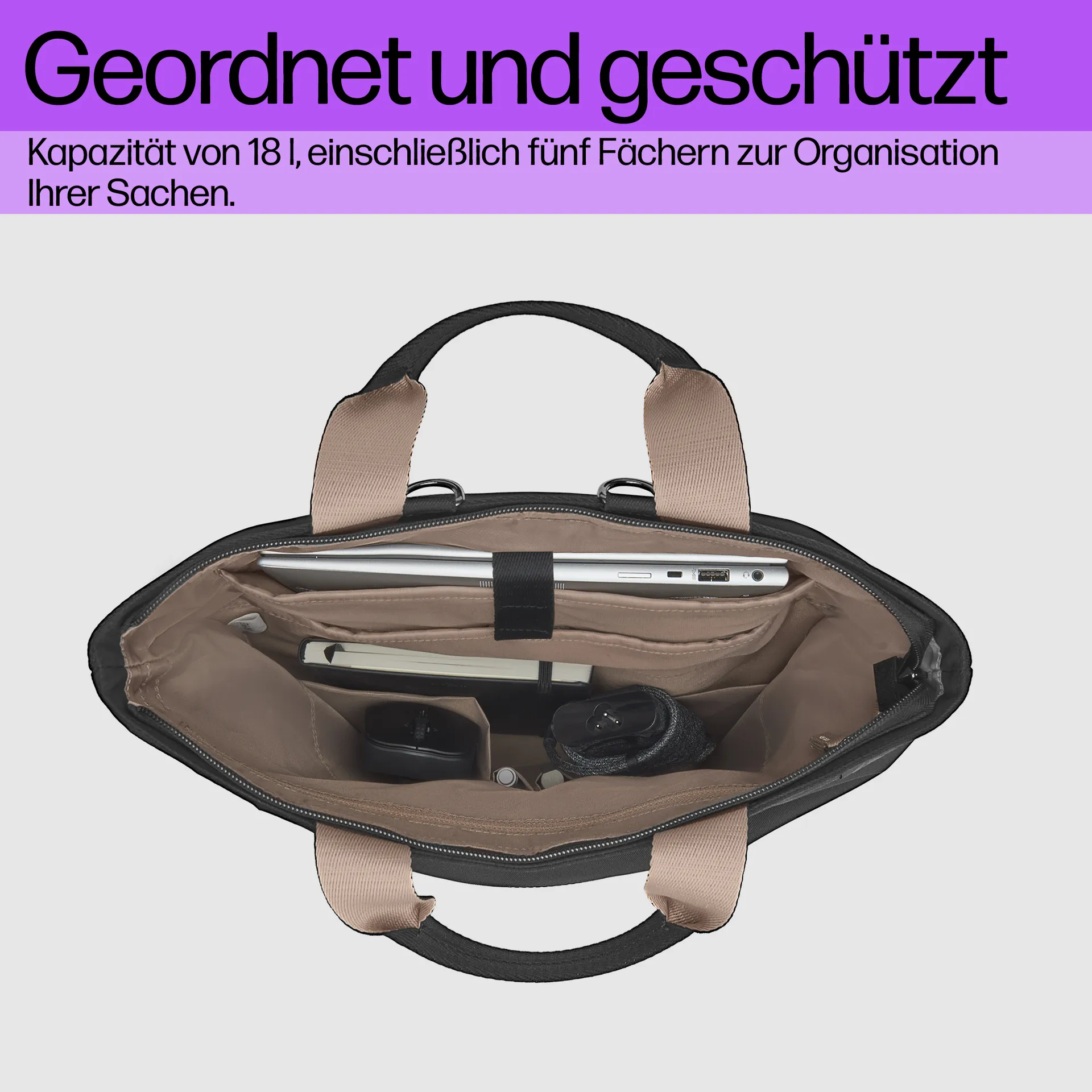 HP 14 Zoll Convertible Laptop-Rucksack-Tasche – Bild 6