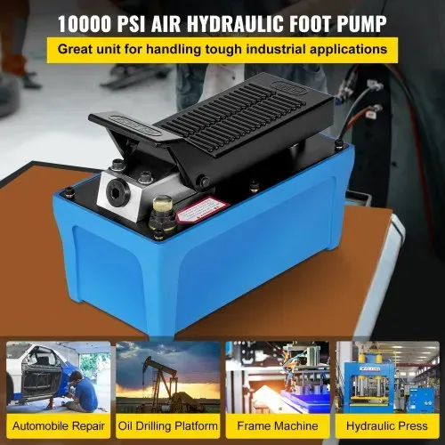 VEVOR 0,85L Lufthydraulikpumpe, 8,04 kg Pneumatische Hydraulische Fußpumpe 4,54 t, hydraulische Luftpumpe,,Hydraulische Fußpumpe,Kreiselpumpe Autoreparatur Blau VEVOR 0,85L Lufthydraulikpumpe, 8,04 kg Pneumatische Hydraulische Fußpumpe 4,54 t, hydraulische Luftpumpe,,Hydraulische Fußpumpe,Kreiselpumpe Autoreparatur Blau