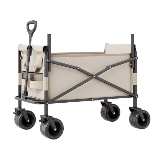 VEVOR Bollerwagen, Handwagen 250 kg Tragkraft, 2-in-1-Klappwagen, umwandelbar in eine Bank, Mehrzweckwagen mit verstellbarem Griff, Outdoor-Wagen für Lebensmitteleinkauf, Camping, Gartenarbeit – Bild 9