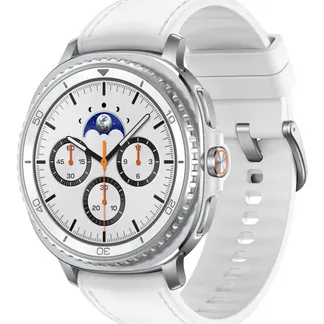 Samsung Galaxy Watch 8 Classic 3,3 cm (1.3″) AMOLED 46 mm Digital 438 x 438 Pixel Touchscreen 4G Silber WLAN GPS Samsung Galaxy Watch 8 Classic 3,3 cm (1.3″) AMOLED 46 mm Digital 438 x 438 Pixel Touchscreen 4G Silber WLAN GPS