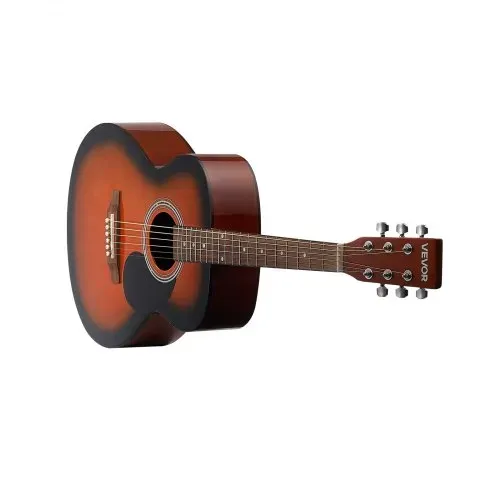 VEVOR Dreadnought Akustik Gitarre 40 in / 1016 mm Anfängerpaket Erwachsene Sunburst – Bild 10