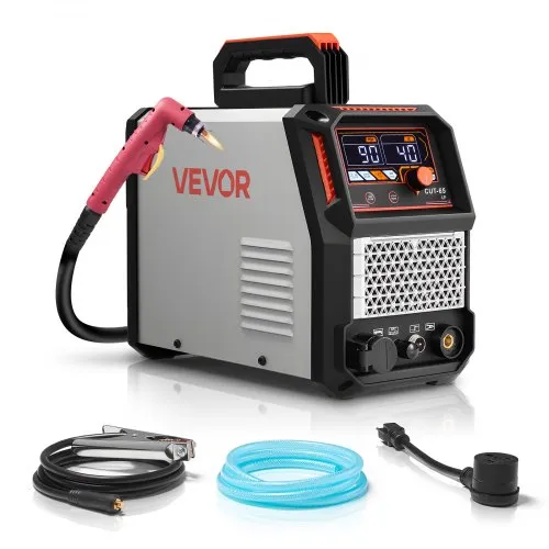 VEVOR Plasmaschneider, 65A, Pilotlichtbogen-Plasmaschneidgerät ohne Hochfrequenz – mit 2T/4T-Funktion & einstellbarer PT-Zeit, Digitalanzeige, IGBT-Wechselrichter für Heimreparaturen, Werkstätten VEVOR Plasmaschneider, 65A, Pilotlichtbogen-Plasmaschneidgerät ohne Hochfrequenz – mit 2T/4T-Funktion & einstellbarer PT-Zeit, Digitalanzeige, IGBT-Wechselrichter für Heimreparaturen, Werkstätten