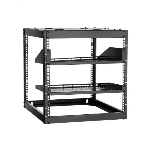 VEVOR 10U Open Frame Netzwerk-Rack, 585 mm Tiefe, Wandmontage oder als Stand-Server-Rack, 4-Pfosten-Konstruktion, mit belüfteten Regalen & Montagezubehör, für all Netzwerk-IT-Geräte &AV-Ausrüstung VEVOR 10U Open Frame Netzwerk-Rack, 585 mm Tiefe, Wandmontage oder als Stand-Server-Rack, 4-Pfosten-Konstruktion, mit belüfteten Regalen & Montagezubehör, für all Netzwerk-IT-Geräte &AV-Ausrüstung