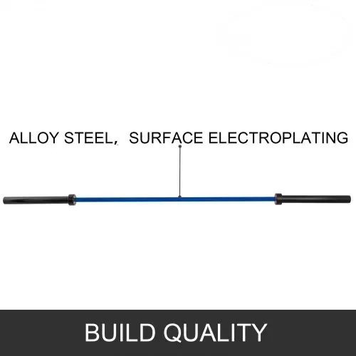VEVOR 2 m Stange mit Schnallen und Klemmen Barbell 15 kg Olympische Langhantel Heben Fitness Training für Gewichtheben Powerlifting Heben Squat Bankdrücken (Blau) VEVOR 2 m Stange mit Schnallen und Klemmen Barbell 15 kg Olympische Langhantel Heben Fitness Training für Gewichtheben Powerlifting Heben Squat Bankdrücken (Blau)