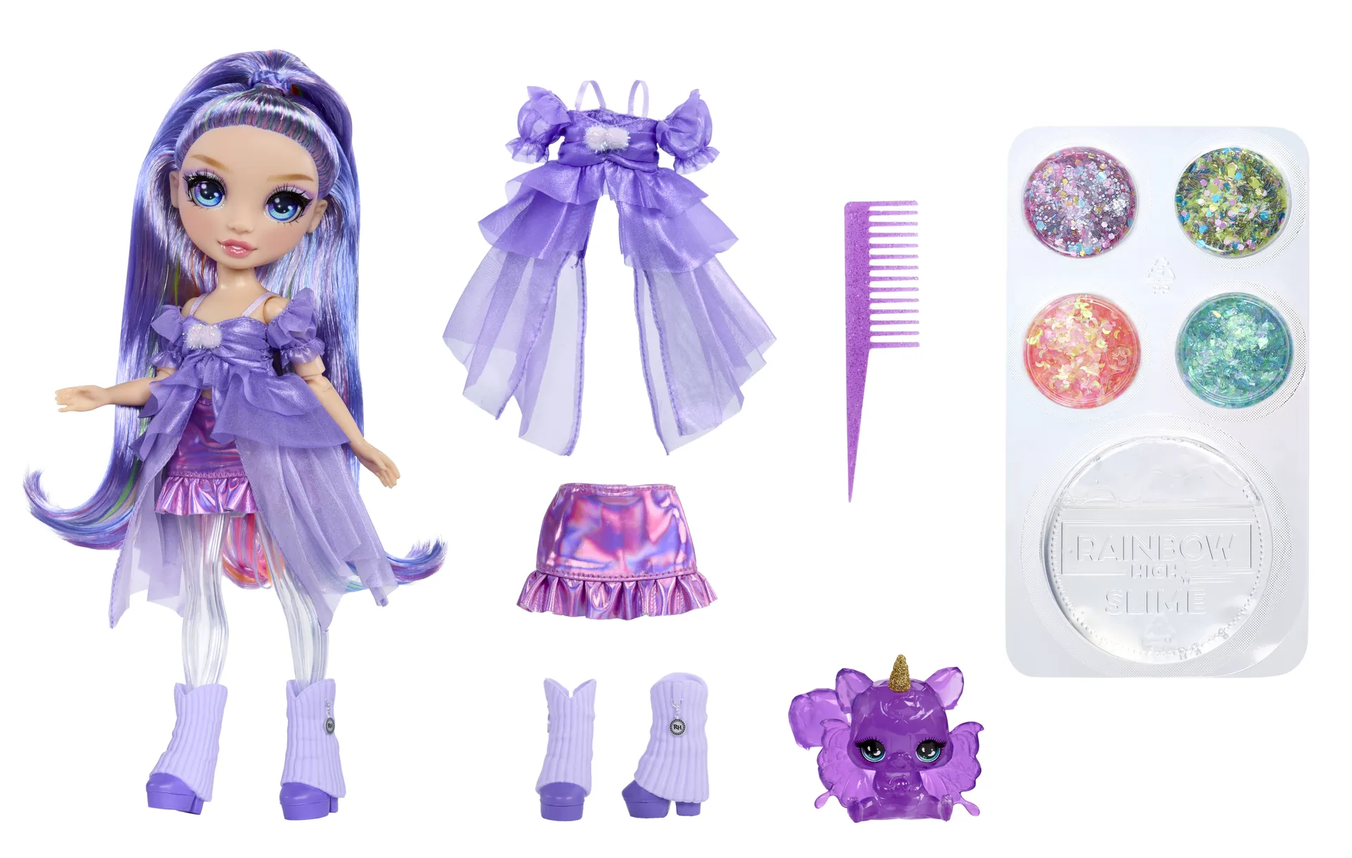 Rainbow High Rainbow Shimmers with Slime Fashion Doll - Violet (purple) – Bild 3