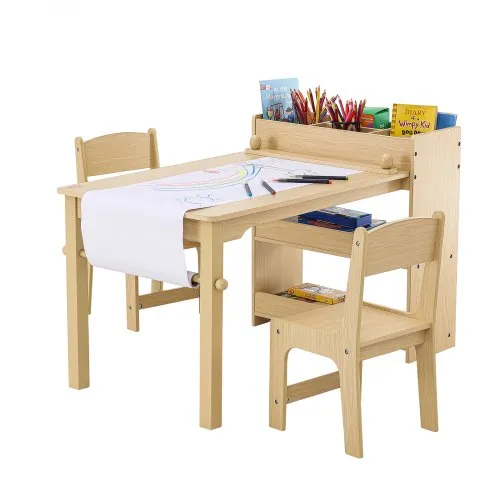 VEVOR Kindersitzgruppe Kindertisch, 2 Kinderstühle 1 Tisch Kindersitzgruppe aus P2-Grad MDF, 2 in 1 Kindertisch-Set Schreibtisch & Schrank Geeignet für Kinder im Alter von 2-8 Jahren Spielzimmer VEVOR Kindersitzgruppe Kindertisch, 2 Kinderstühle 1 Tisch Kindersitzgruppe aus P2-Grad MDF, 2 in 1 Kindertisch-Set Schreibtisch & Schrank Geeignet für Kinder im Alter von 2-8 Jahren Spielzimmer