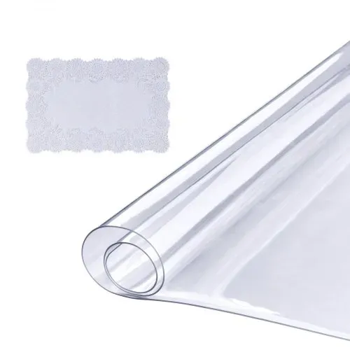 VEVOR Tischfolie Tischschutz Transparent 1,5 mm Dicke, Tischschutz-Folie PVC 457 x 925,4 mm Rechteckige Tischdecke Tischfolie Abwaschbar Verschleißfest Hitzebeständig Wasserdichte Tisch-Schutzfolie VEVOR Tischfolie Tischschutz Transparent 1,5 mm Dicke, Tischschutz-Folie PVC 457 x 925,4 mm Rechteckige Tischdecke Tischfolie Abwaschbar Verschleißfest Hitzebeständig Wasserdichte Tisch-Schutzfolie
